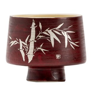 山楂红粉引茶杯陶瓷功夫茶具复古女士主人杯闻香杯简约办公室喝茶