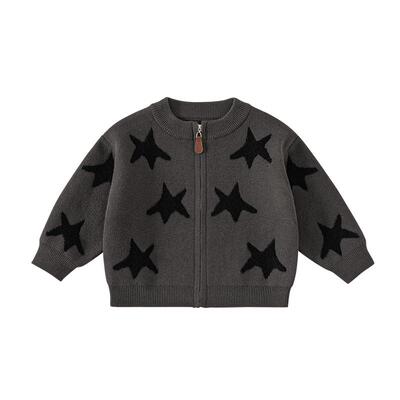 INSbobo不规则印花针织开衫外套