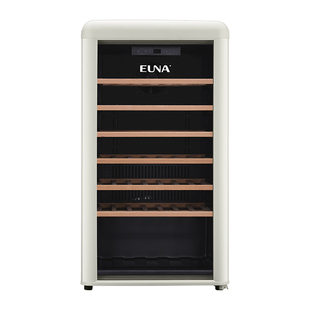 EUNA/优诺JCS-128WR复古红酒柜风冷恒温柜家用嵌入式小型冰吧冰箱
