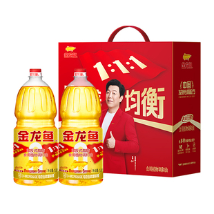 【林依轮直播间】金龙鱼黄金比例调和油1.8L*2非转基因礼盒装