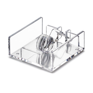 亚克力透明纸巾盒水晶方形塑料西餐厅正方餐巾创意餐厅饭店抽纸盒