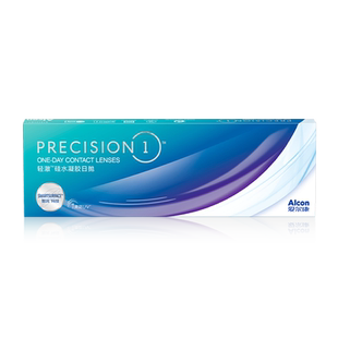 【自营】爱尔康轻澈日抛硅水凝胶防UV近视隐形眼镜30片装G亲水