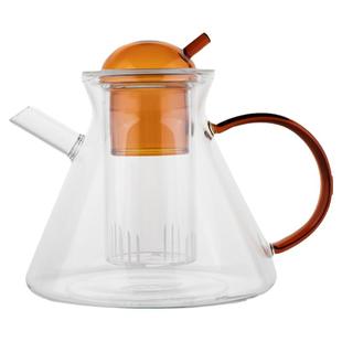 法式复古玻璃泡茶壶杯子家用耐高温茶具套装下午茶水分离花果茶壶