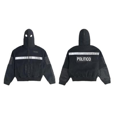 Griailz蒙面摇粒绒拉链反光外套