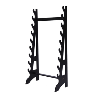 高档楠竹实木剑架落地式笛子架萧鱼竿架刀剑托兵器展示架多层收纳