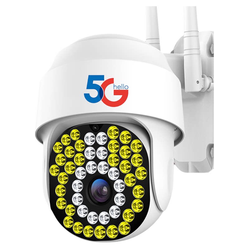 5G双频无线wifi摄像头家用360度高清夜视连手机4G远程监控器室外