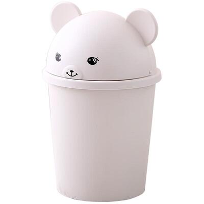 家用带盖垃圾桶厕所可爱翻盖卡通