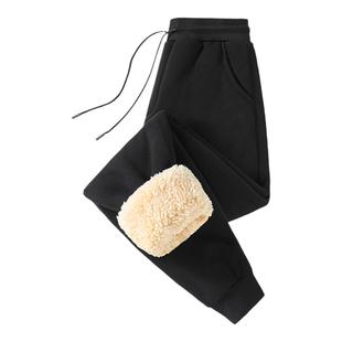 回力男士裤子冬季加绒加厚羽绒直筒休闲裤男款棉裤卫裤运动长裤K