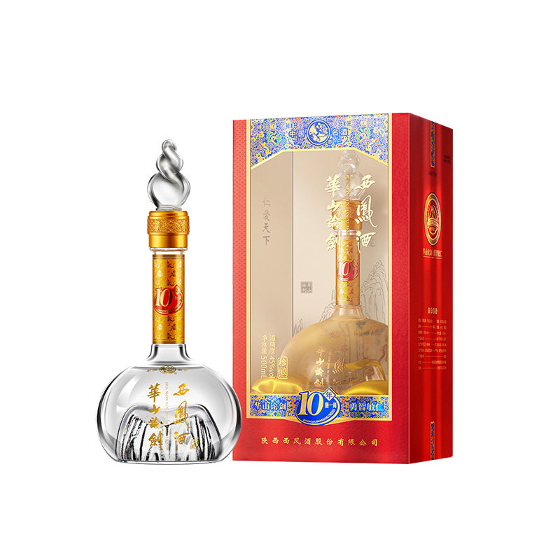 官方直营华山论剑西凤酒10年45度