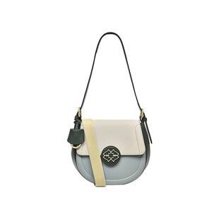 Radley23FW英国奢品牛皮拼色单肩斜挎马鞍包简约气质女生礼物正品
