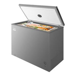 美的300升家用冰柜单温冷藏冷冻卧式小型一级节能商用全冷冻冰箱