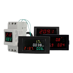 伊莱科双三四显示交流电压电流表稳定高精度功率组合数显多功能表