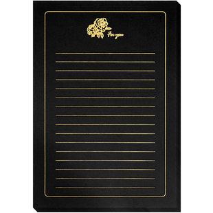 情人节贺卡花店玫瑰花束留言卡片送女孩老婆欧式烫金信纸手写生日祝福信纸信封装饰礼物高颜值ins风信笺纸