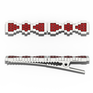 TOGGLER 像素化系列 像素双蝴蝶结高级碎发前额发夹发饰头饰发卡