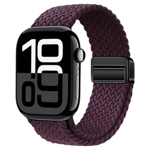 2026新款|匠戴苹果S11表带iWatchS10手表AppleWatch9磁吸ultra编织SE新梅子3高级2男款S8运动7透气6透气腕带