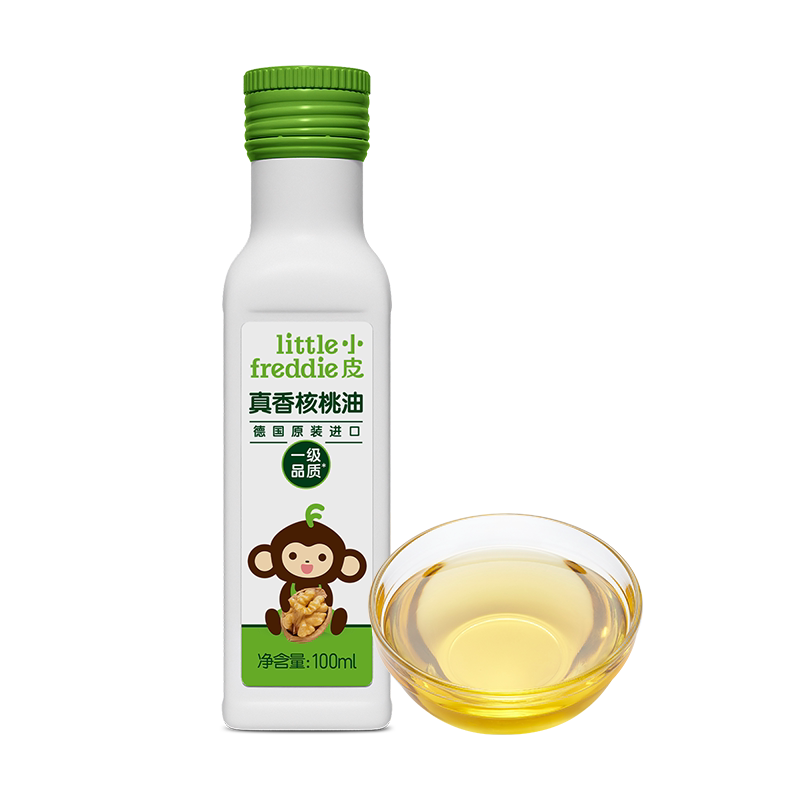小皮高铁有机米粉搭配初榨核桃油