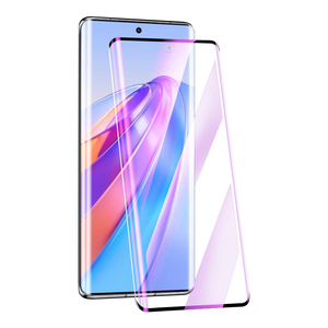 适用荣耀x40钢化膜抗指纹无白边护眼x40i手机膜曲面全屏覆盖新款高清保护x40gt水凝膜抗蓝光华为全身玻璃防摔