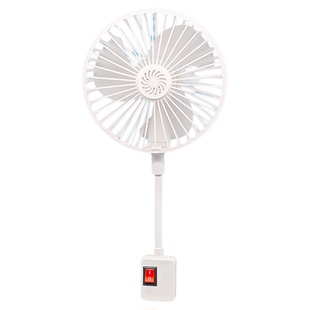 2026新款三插一体小风扇带罩子厨房厕所专用小旋风风扇办公室静音