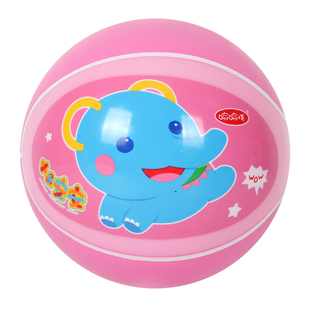 哈哈球小皮球儿童小篮球宝宝初学拍拍球幼儿园专用球婴儿玩具球类