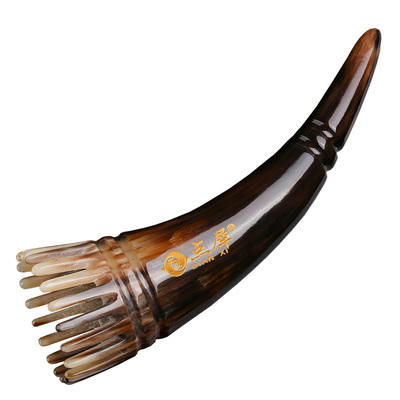 天然牦牛角梳按摩洗头梳头疗梳