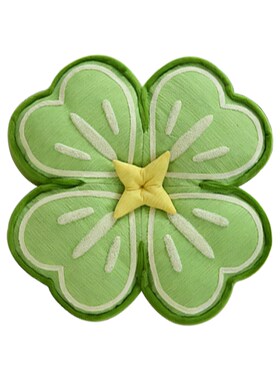 幸运草二合一毛毯午休枕抱枕