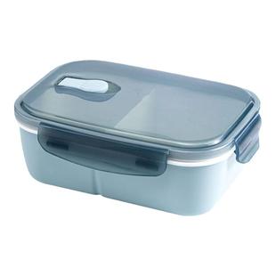 饭盒食品级可微波便当盒餐盒pp塑料分隔大容量便携分格微波炉加热