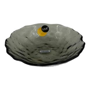 乐在美ins风个性精致玻璃果盘精美彩色玻璃盘大容量