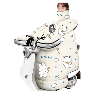 电动车挡风被冬季加绒加厚电瓶摩托车秋冬款防水防风保暖款防风罩