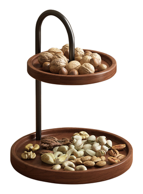 桌面实木果盘点心托盘