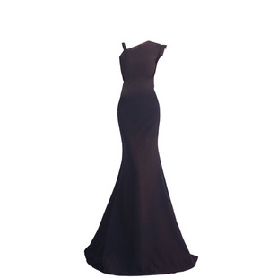 晚礼服女2025新款小众宴会派对长款模特年会晚会主持人鱼尾连衣裙