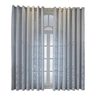 现代大气遮阳隔热窗帘透光不透人纱帘客厅阳台防晒半遮光卧室窗纱