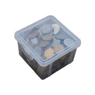 硬币收纳盒纸币一元零钱现金钱币零花钱装钱的盒子钞票卡片存钱盒