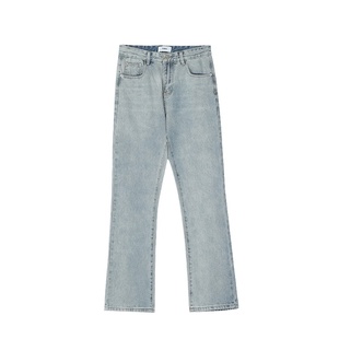 记得加辣2022ss国潮高街浅色基础款裤子女复古vibe风百搭牛仔裤男