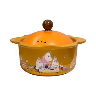 清仓芬兰姆明砂锅moomin煲汤炖汤锅土锅耐高温陶瓷炖锅煲仔饭沙锅