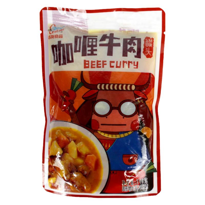 古龙咖喱牛肉罐头240g开袋即食