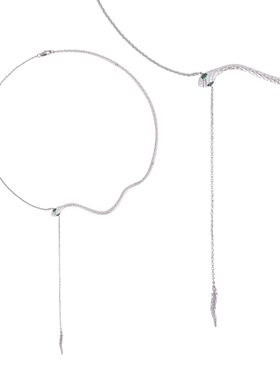 SUMIYAKI灵蛇项链简约抽拉项圈