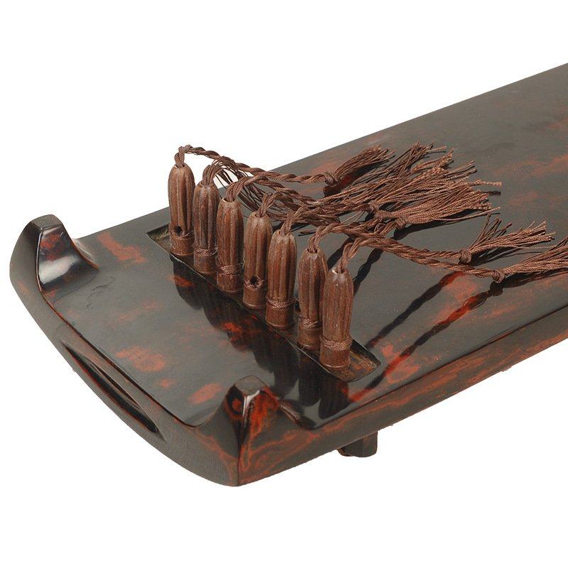 黄河风杉木乐器正和式古琴教学古琴批发多种规格现货出售黑檀