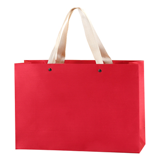 爆款高级感中国红色丝绸礼品袋茶叶手提袋送礼通用袋现货定制LOGO