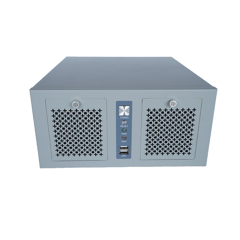 4槽壁挂式机箱7槽MATX主板小1U电源3U高度多COM口工业设备机箱