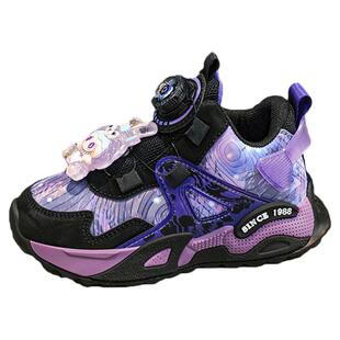 官网C&K女童鞋子春季2026新款皮面儿童运动鞋跑步轻便女孩篮球鞋