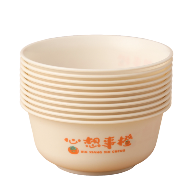 稻壳一次性饭碗食品级家用碗筷耐高温加厚加硬小碗聚餐户外餐具