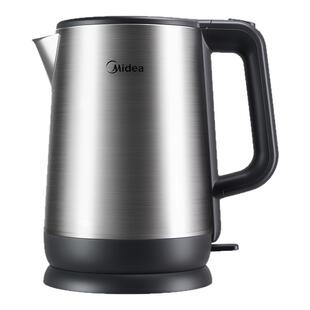 【政府补贴】美的电水壶SHM1780家用烧水壶1.7L容量304不锈钢水壶