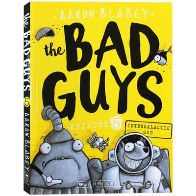 英文原版 The Bad Guys Episode 5 我是大坏蛋/砍人先生启蒙 6-7-8-9岁儿童黑白漫画章节书电影小说桥梁书Scholastic 学乐课外阅读