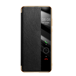 适用于荣耀Magic4pro手机壳真皮翻盖磁吸Magic4智能视窗保护套magic3电镀边框支架全包3por防摔外壳男女机壳