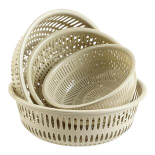 沥水篮洗菜篮子家用馒头筐塑料加厚水果篮果盘收纳神器厨房洗菜盆