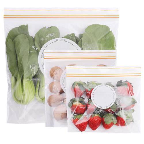 密封袋食品级家用自封袋冰箱收纳冷冻海鲜专用袋子放虾加厚保鲜袋