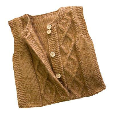 秀丝雅毛线编织儿童复古马甲