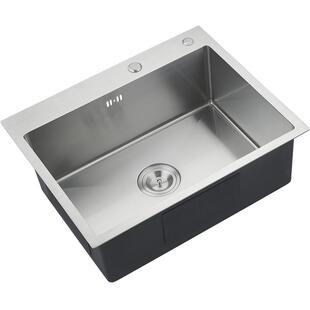 VIBORG域堡 4mm厚手工水槽304不锈钢厨房水槽单槽洗菜盆厨房星盆