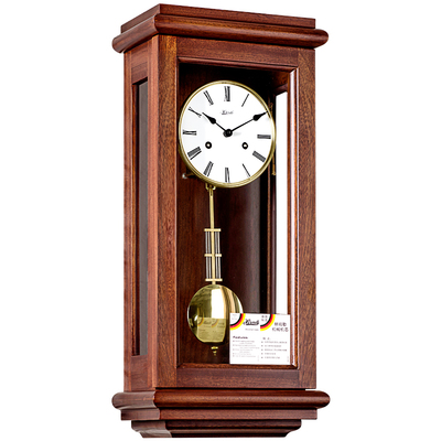 欧式挂钟钟表客厅实木机械报时