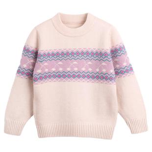 女童羊绒衫儿童毛衣2025新款秋冬婴儿针织衫宝宝打底衫女孩羊毛衫